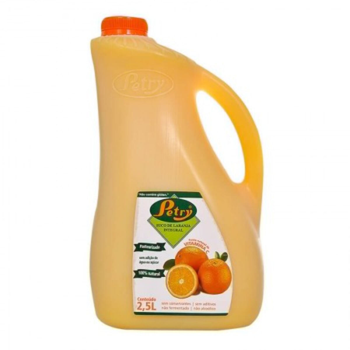 Suco Integral Petry Laranja Garrafa 2,5 L