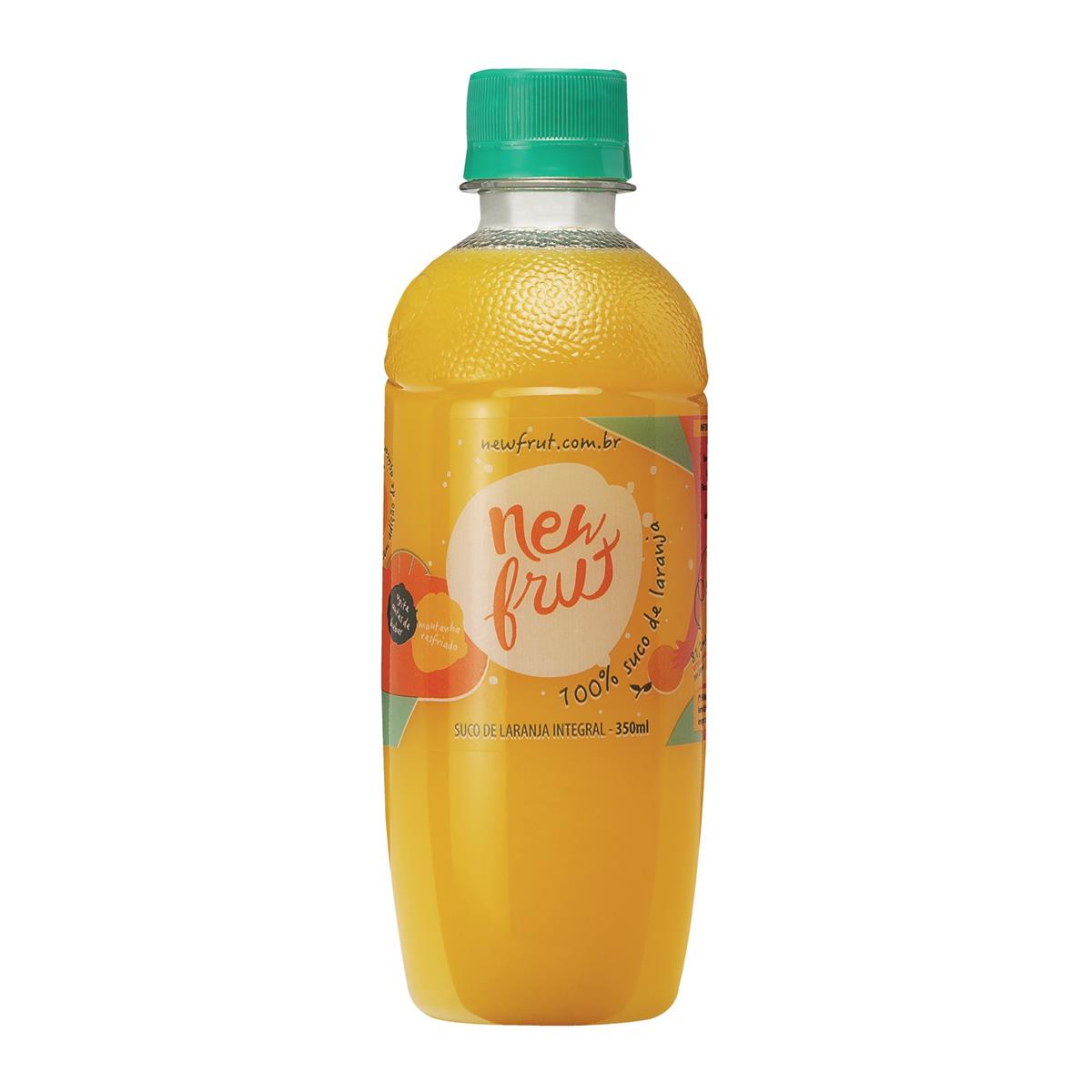 Suco Refrigerante Integral Newfrut Laranja Garrafa 350 ml