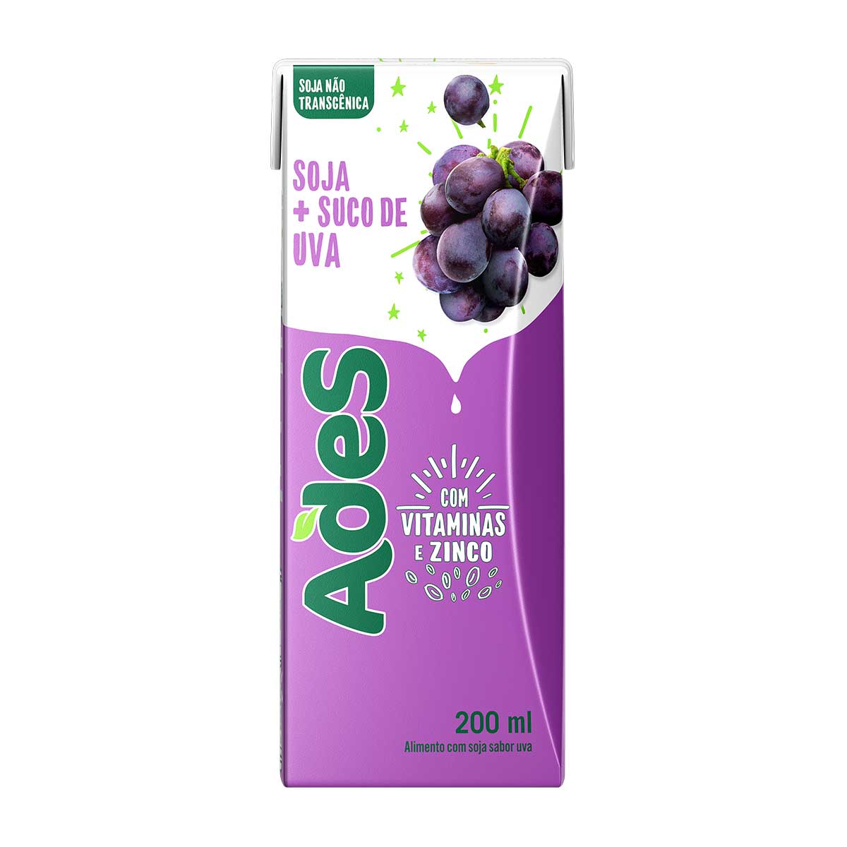 Suco de Soja Ades Uva 200 ml