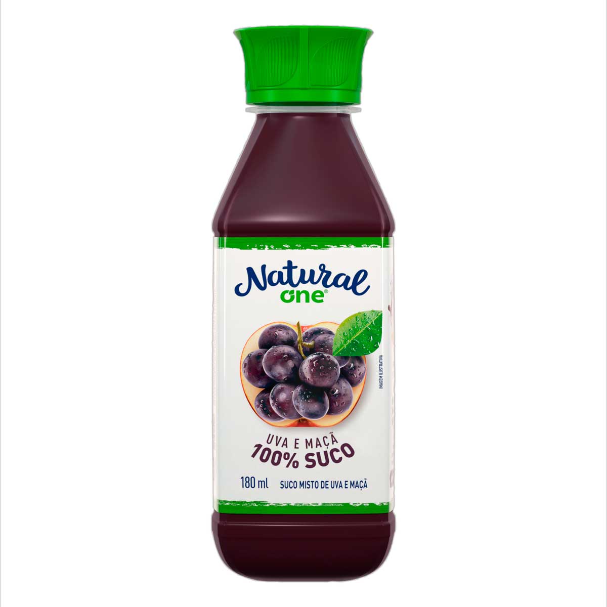 Suco Uva e Maçã Natural One Refrigerado Garrafa 180 ml