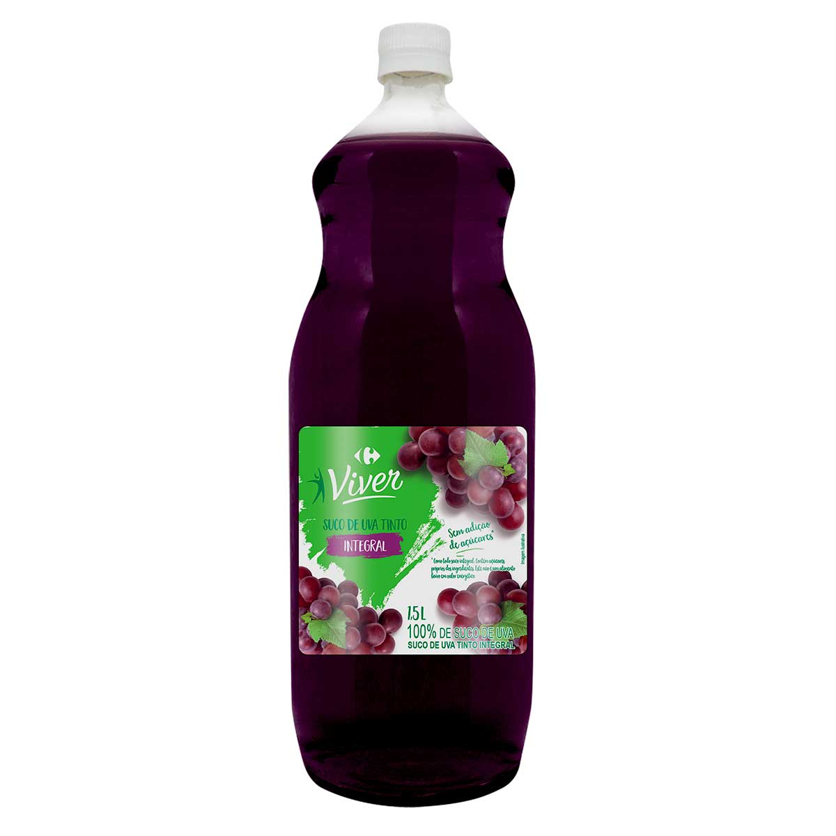 Suco Uva Tinto Integral Carrefour Viver 1,5 L