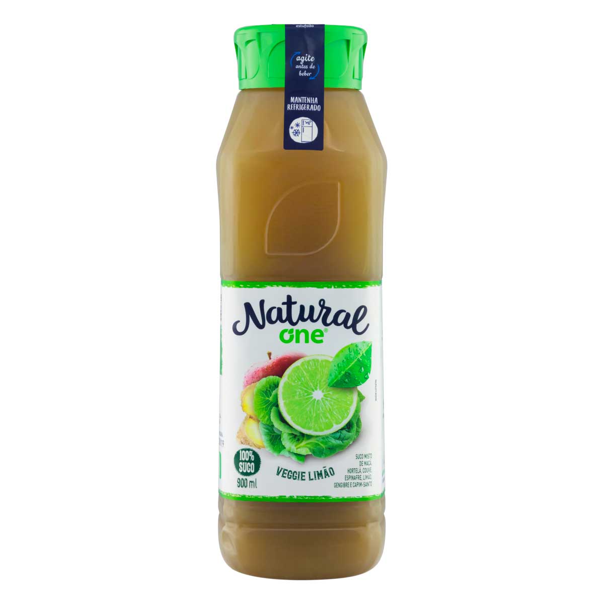 Suco Veggie Limão Natural One Refrigerado Garrafa 900 ml