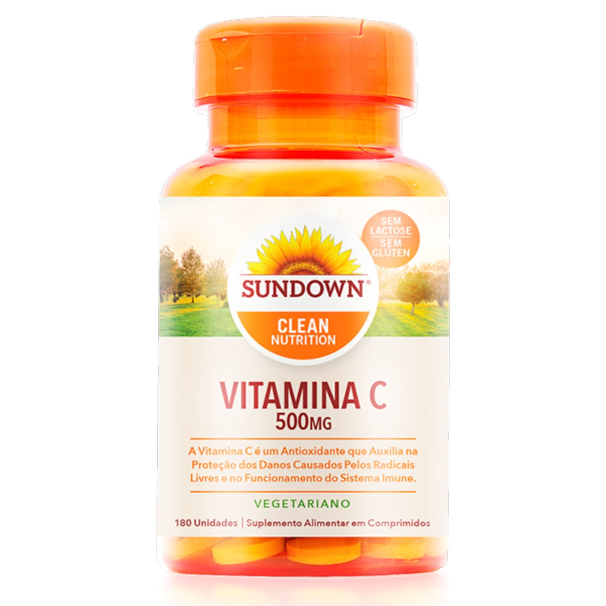 Vitamina C 500 mg Sundown Vitaminas 180 Comprimidos