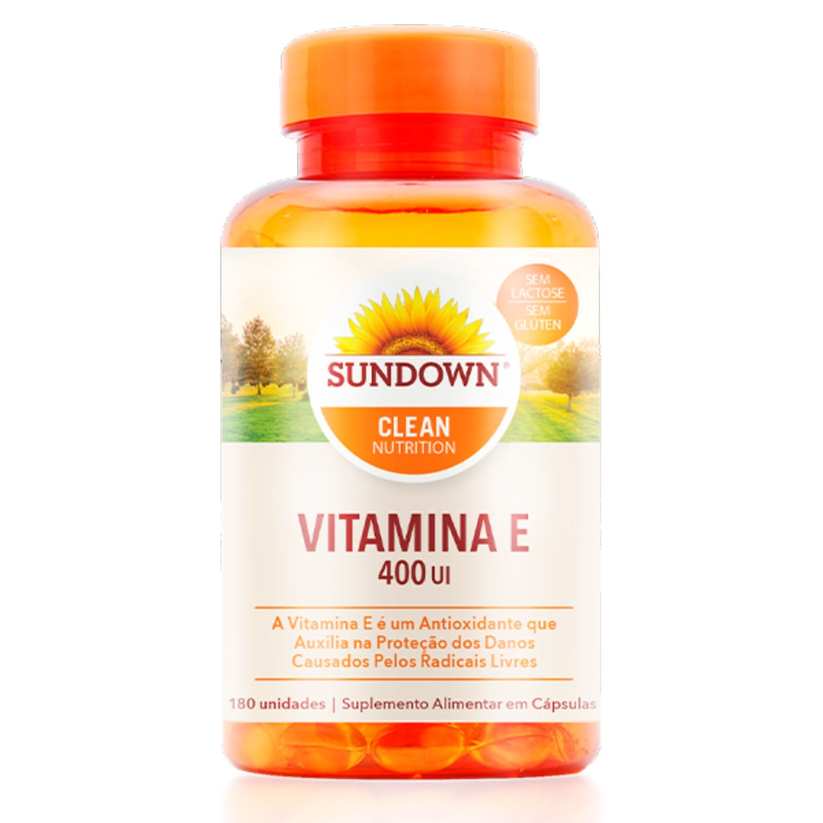 Vitamina E 400UI Sundown Vitaminas 180 Cápsulas