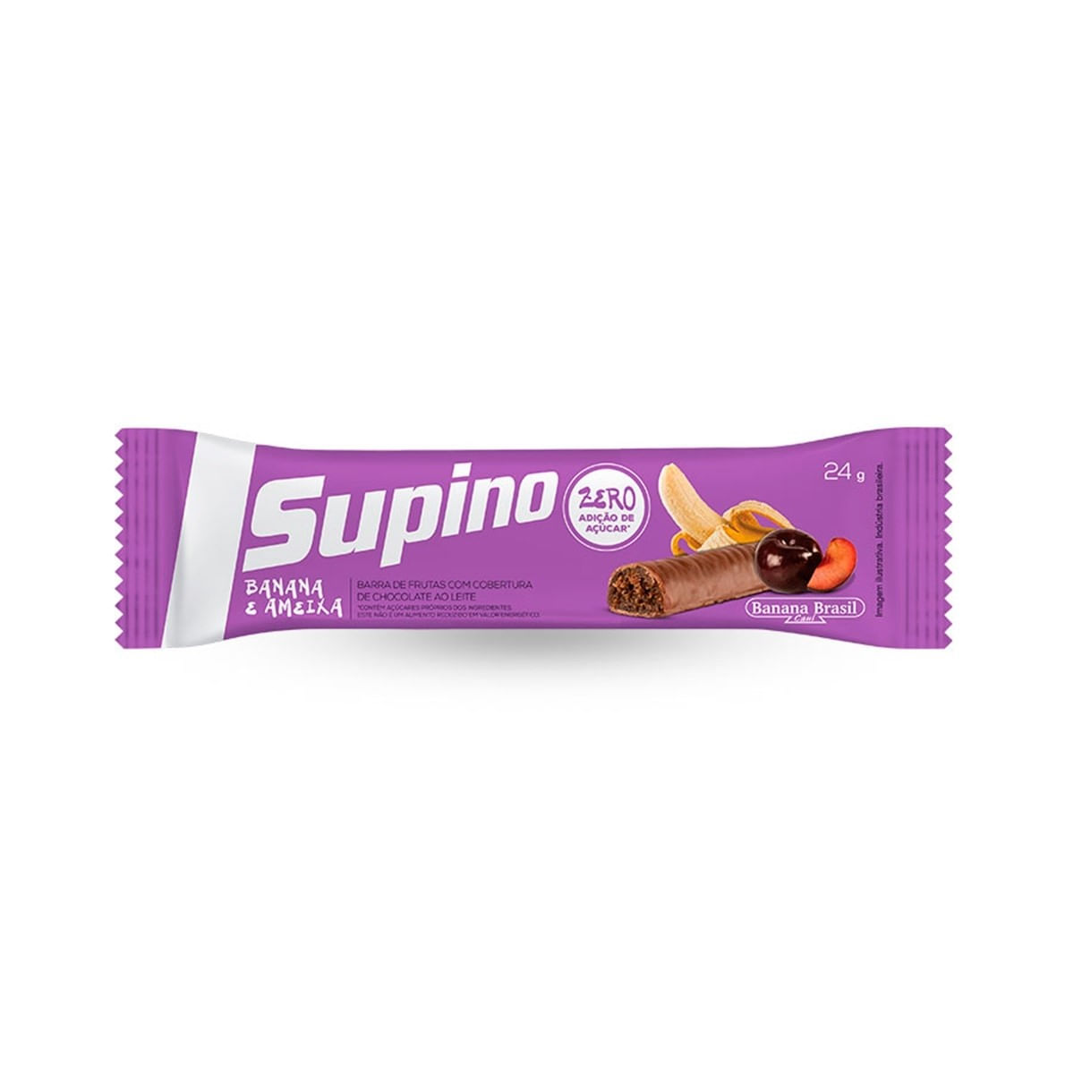 Suplemento Alimentar em Barra Sabor Banana e Ameixa Supino 24gr