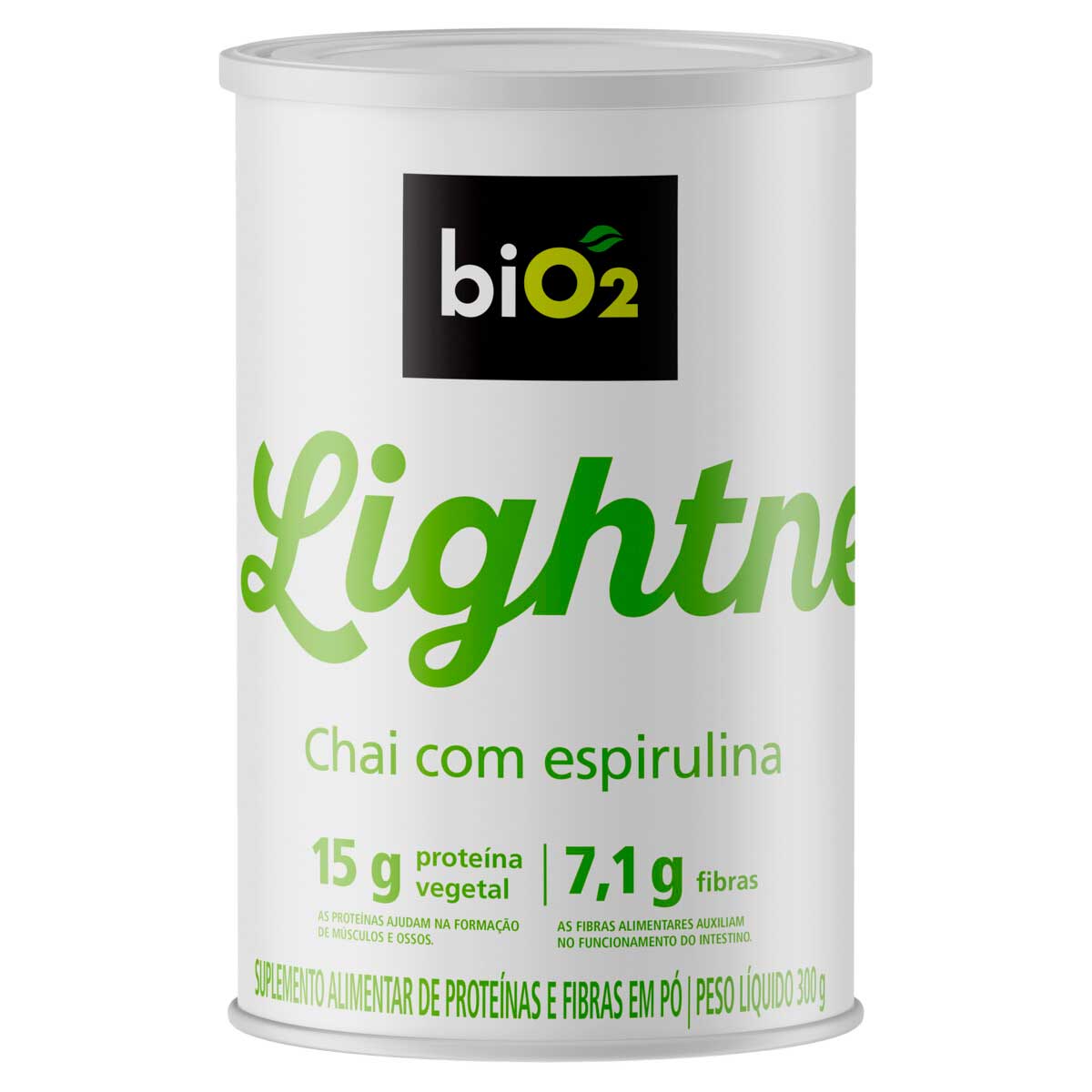 Suplemento Alimentar em Pó Chai com Espirulina biO2 Lightness 300g