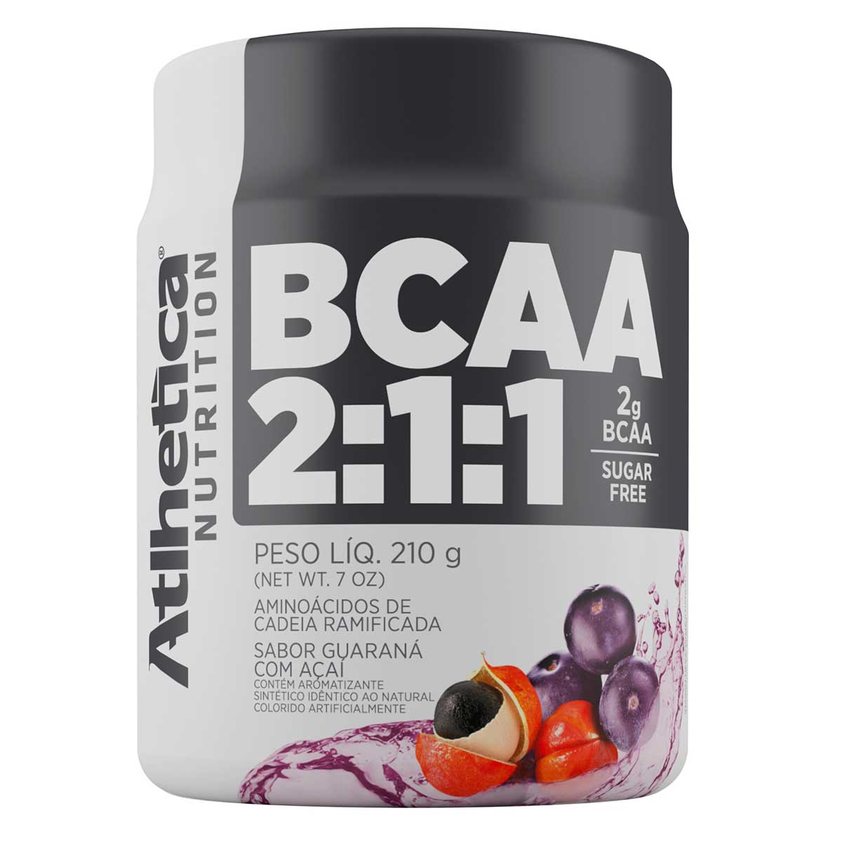 Suplemento BCAA 2:1:1 Guaraná com Açaí Atlhetica Nutrition 210 g