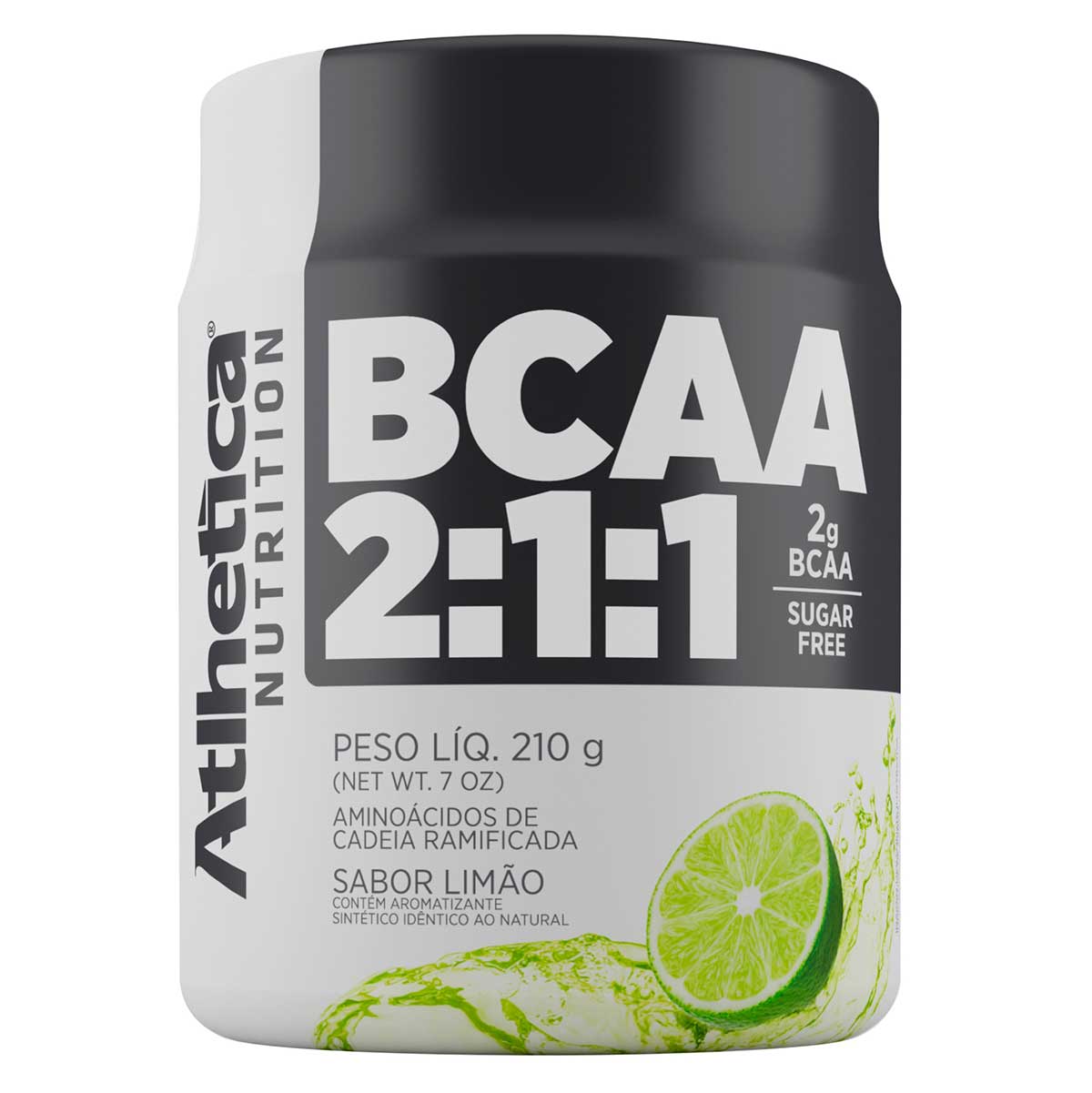 Suplemento BCAA 2:1:1 Limão Atlhetica Nutrition 210 g