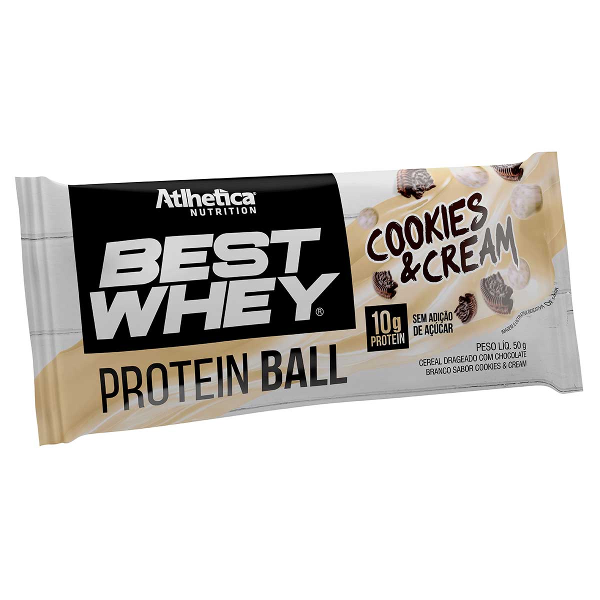 Suplemento Best Whey Protein Ball Cookies&amp;Cream Atlhetica Nutrition 50 g