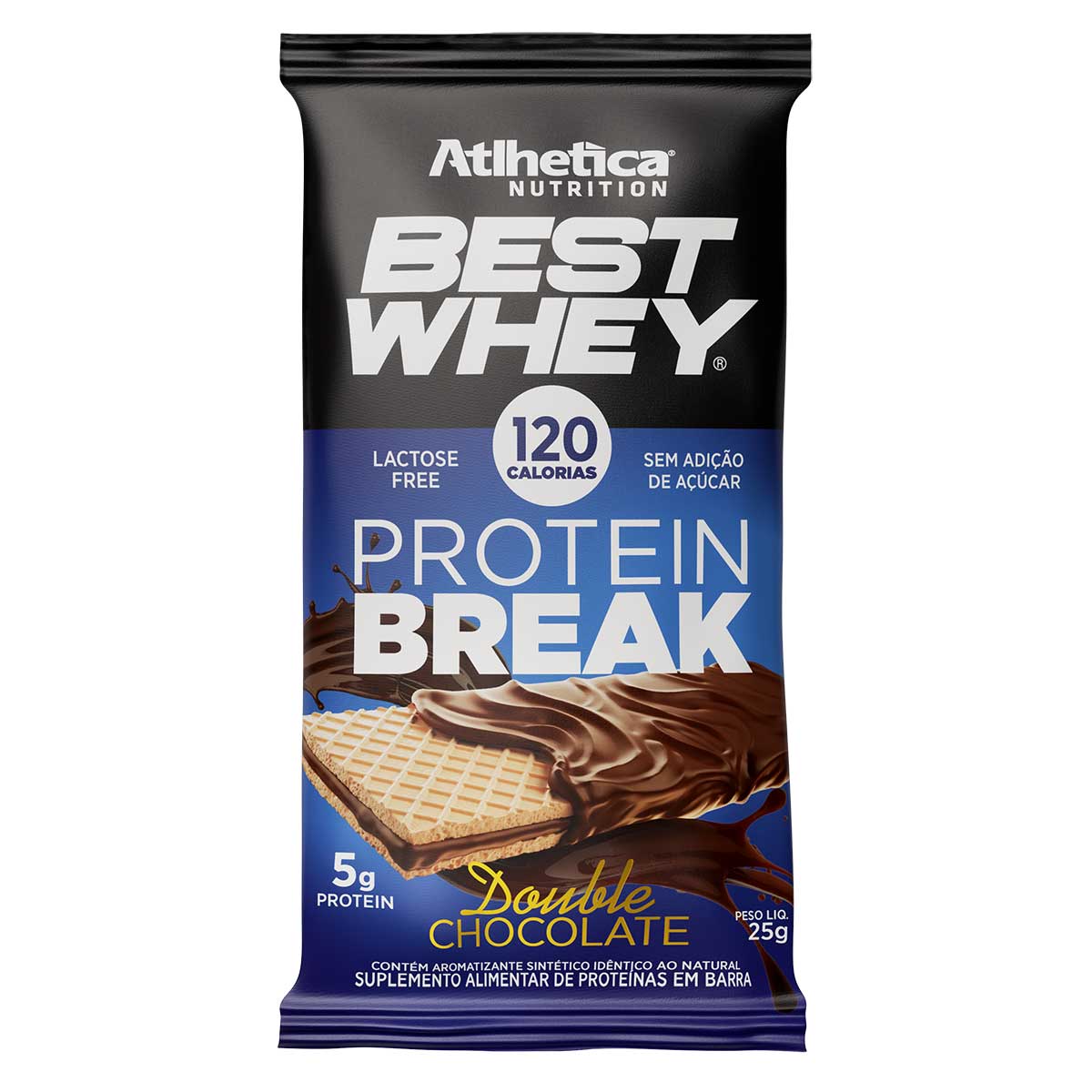 Suplemento Best Whey Protein Break Double Chocolate Atlhetica Nutrition 25 g