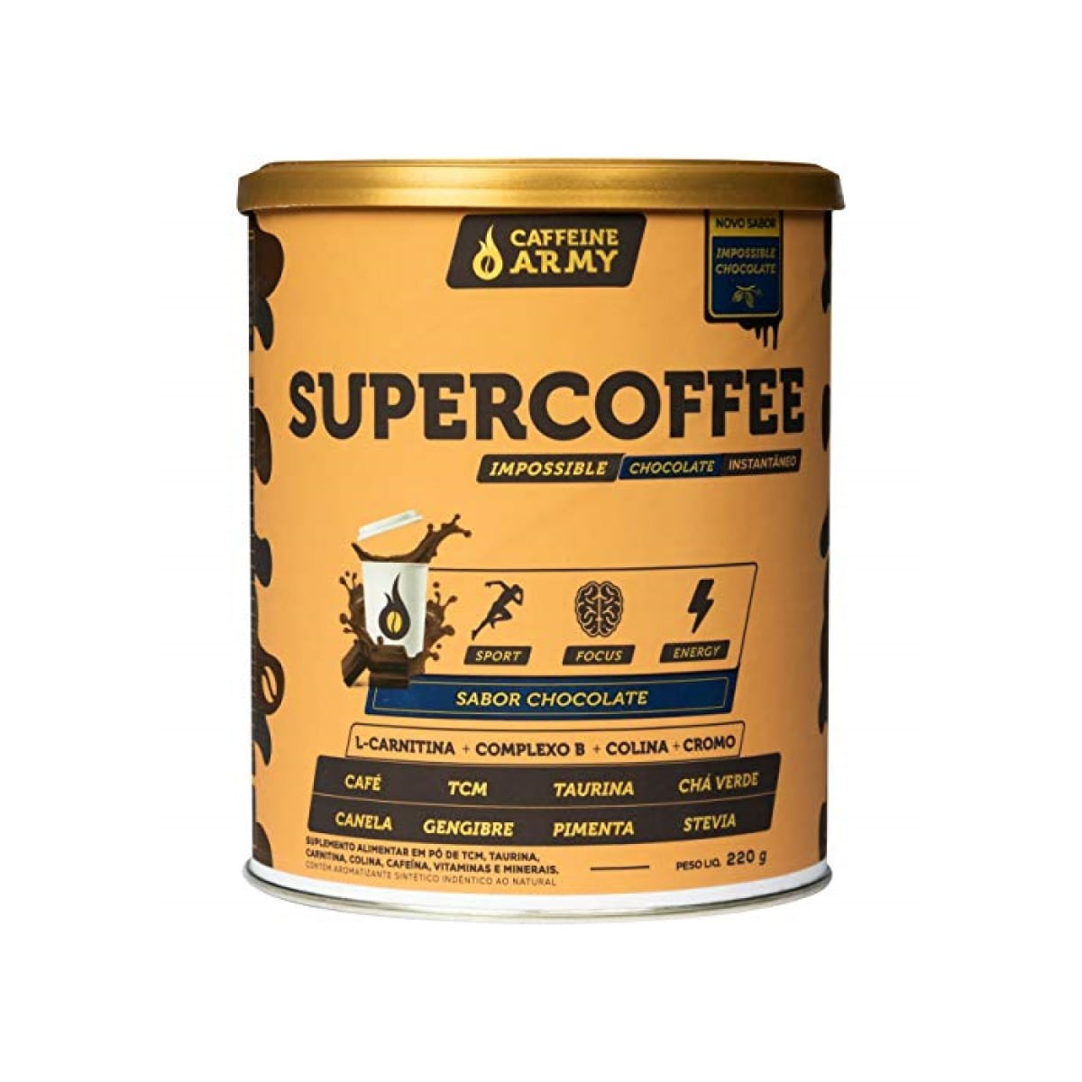 Suplemento Po Supercoffee Original Zero Acucar 220 g