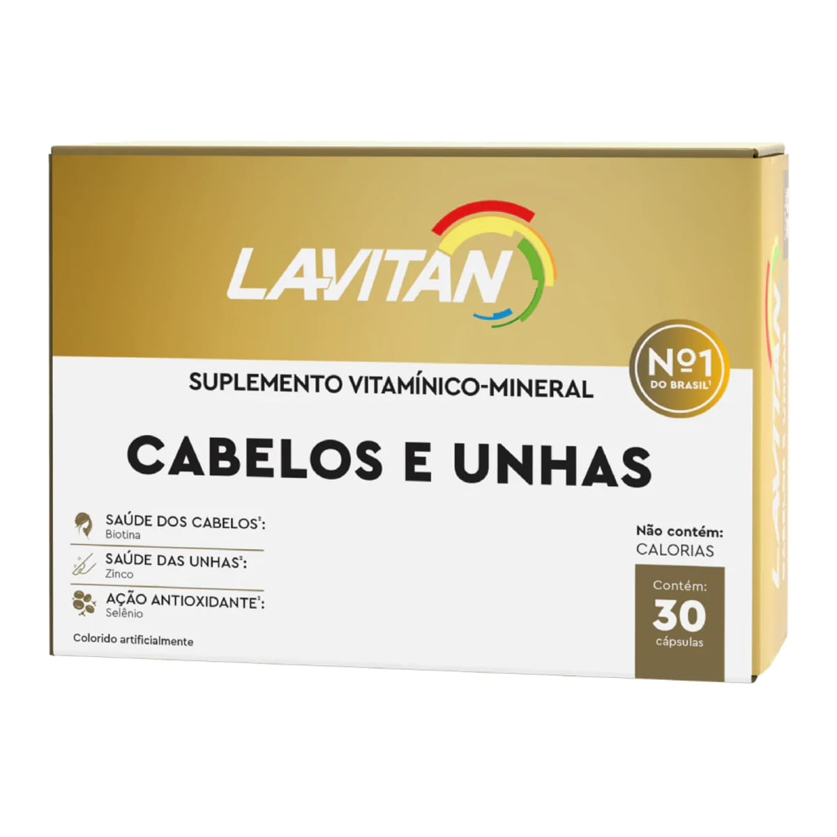 Suplemento Vitamínico Lavitan Cabelos e Unhas 30 Cápsulas