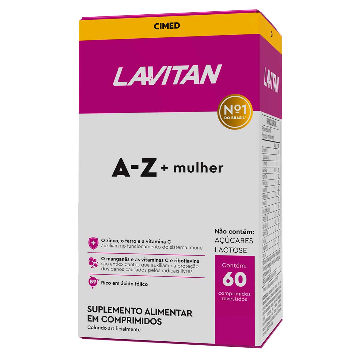 Suplemento Vitamínico Lavitan Mulher 60 Drágeas