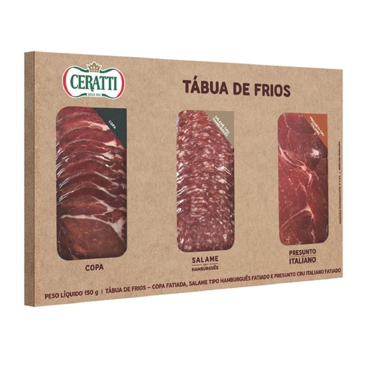 Tábua de Frios Fatiados Ceratti 150 g