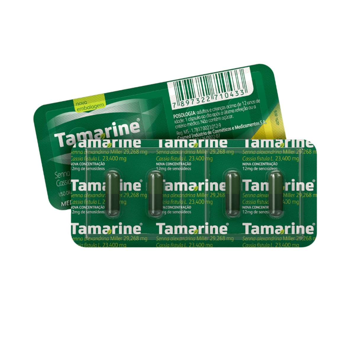 Tamarine 12 mg com 4 cápsulas