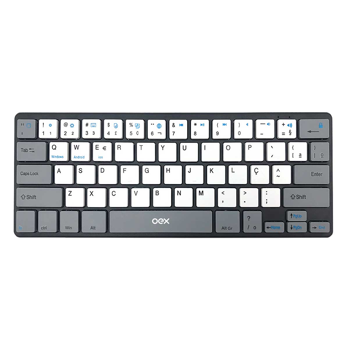 Teclado Bluetooth TC506 OEX Cinza