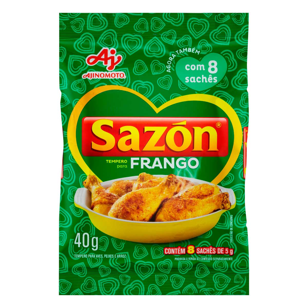 Tempero para Frango, Peixes e Arroz Sazón Pacote 40 g