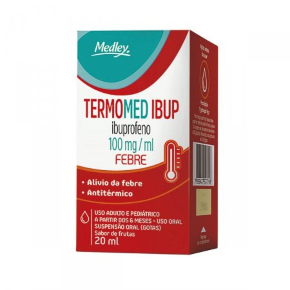 Termomed Ibup Gotas Sabor de Frutas 100 mg/ml 20 ml