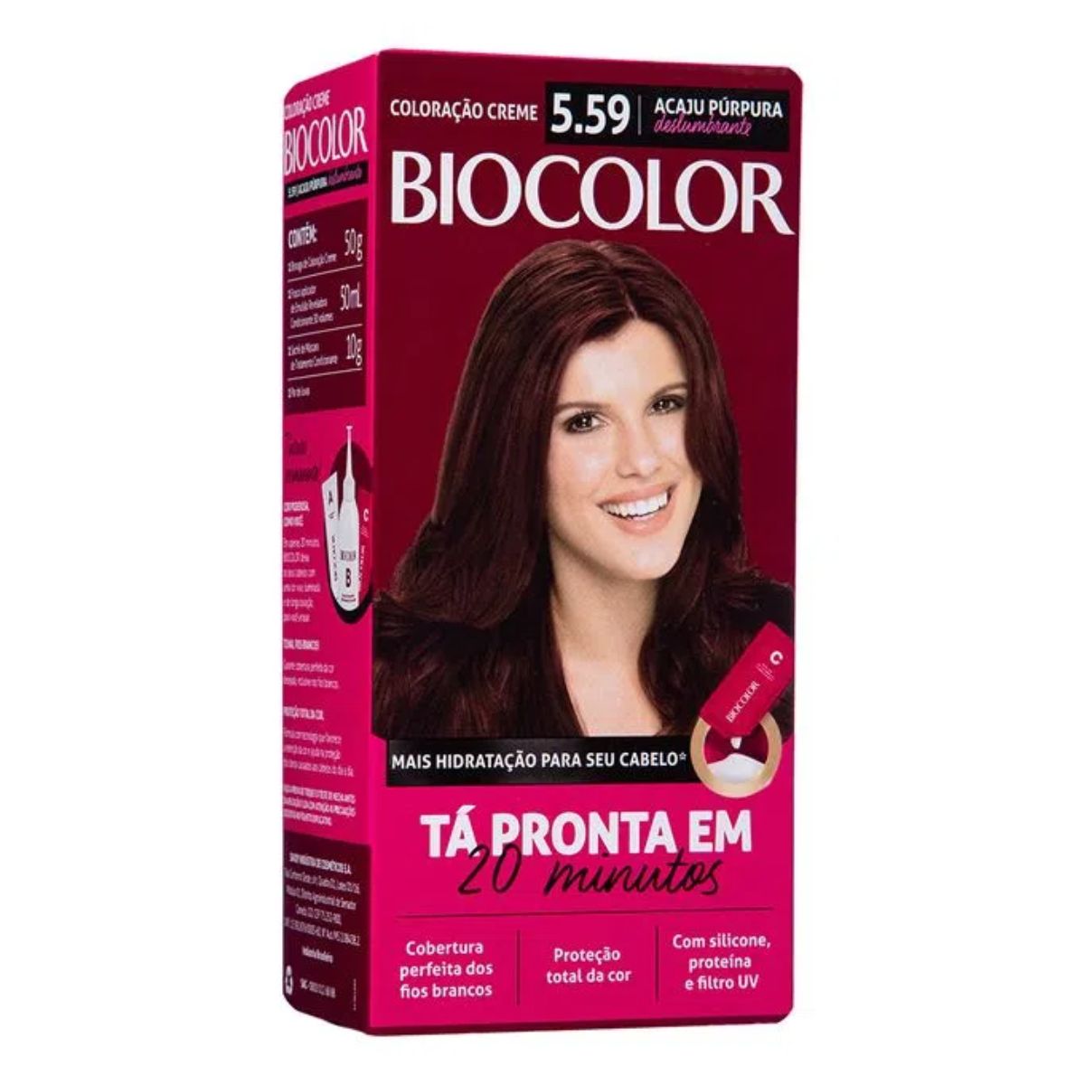 Tintura Biocolor Acaju Púrpura 5.59 Mini Kit