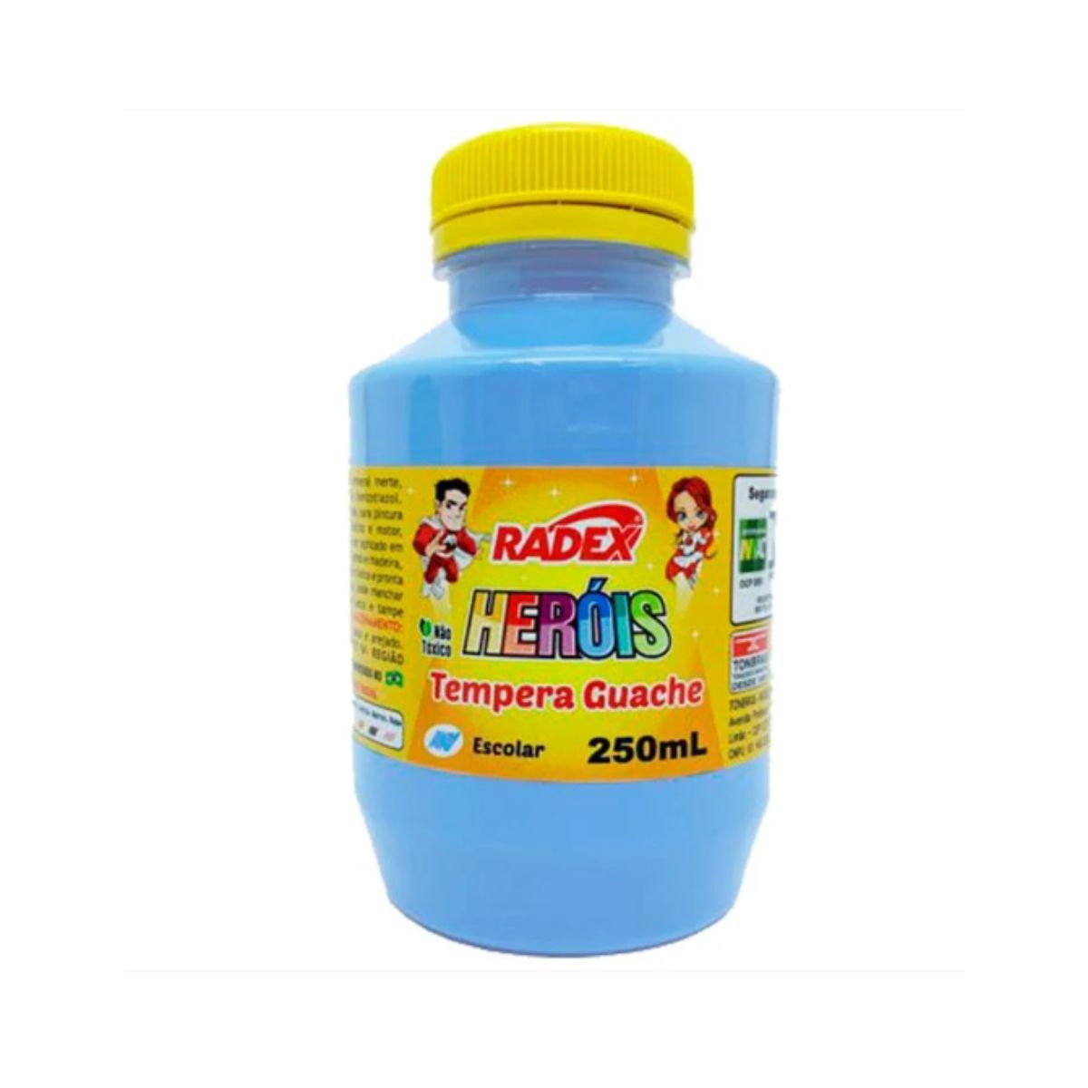 Tinta Guache Escolar Radex Azul 250 ml