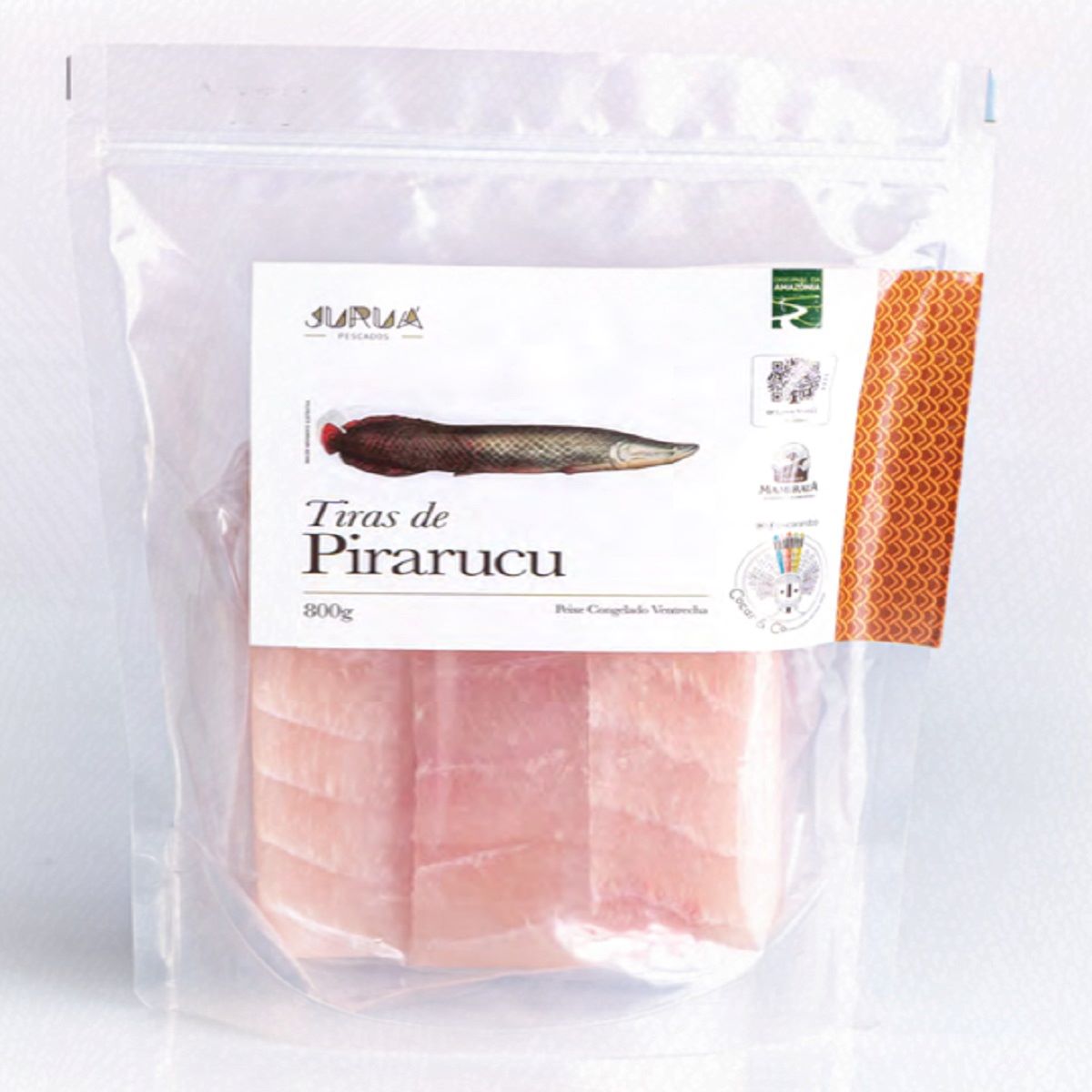 Pirarucu em Tiras Congelado Jurua 800 g