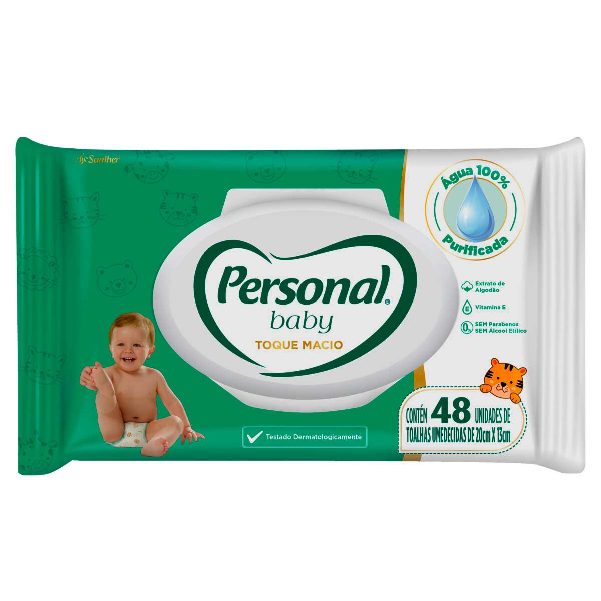 Lenço Umedecido Personal Baby 48 Lenços