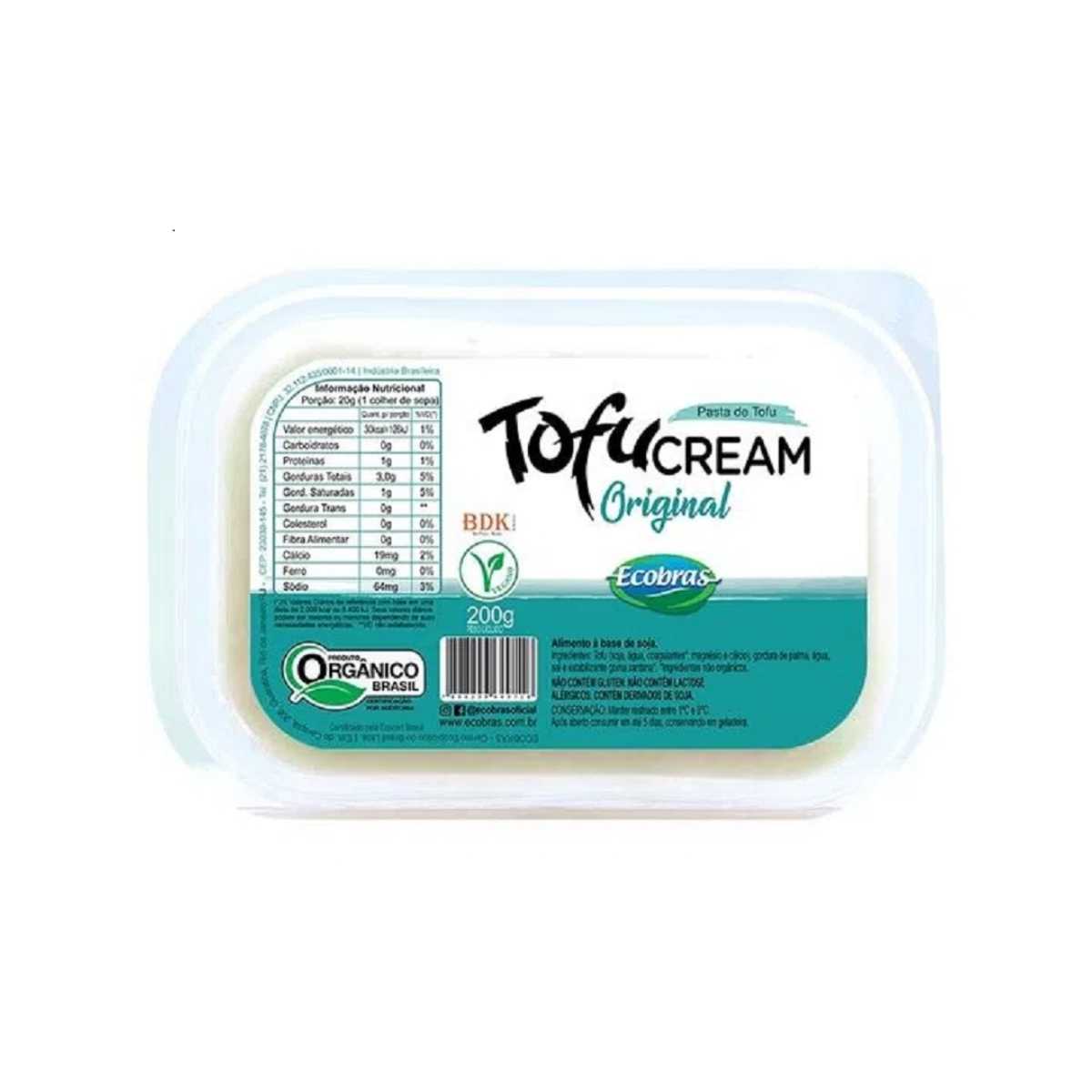 Tofu Cream Original Orgânico Ecobras 200 g