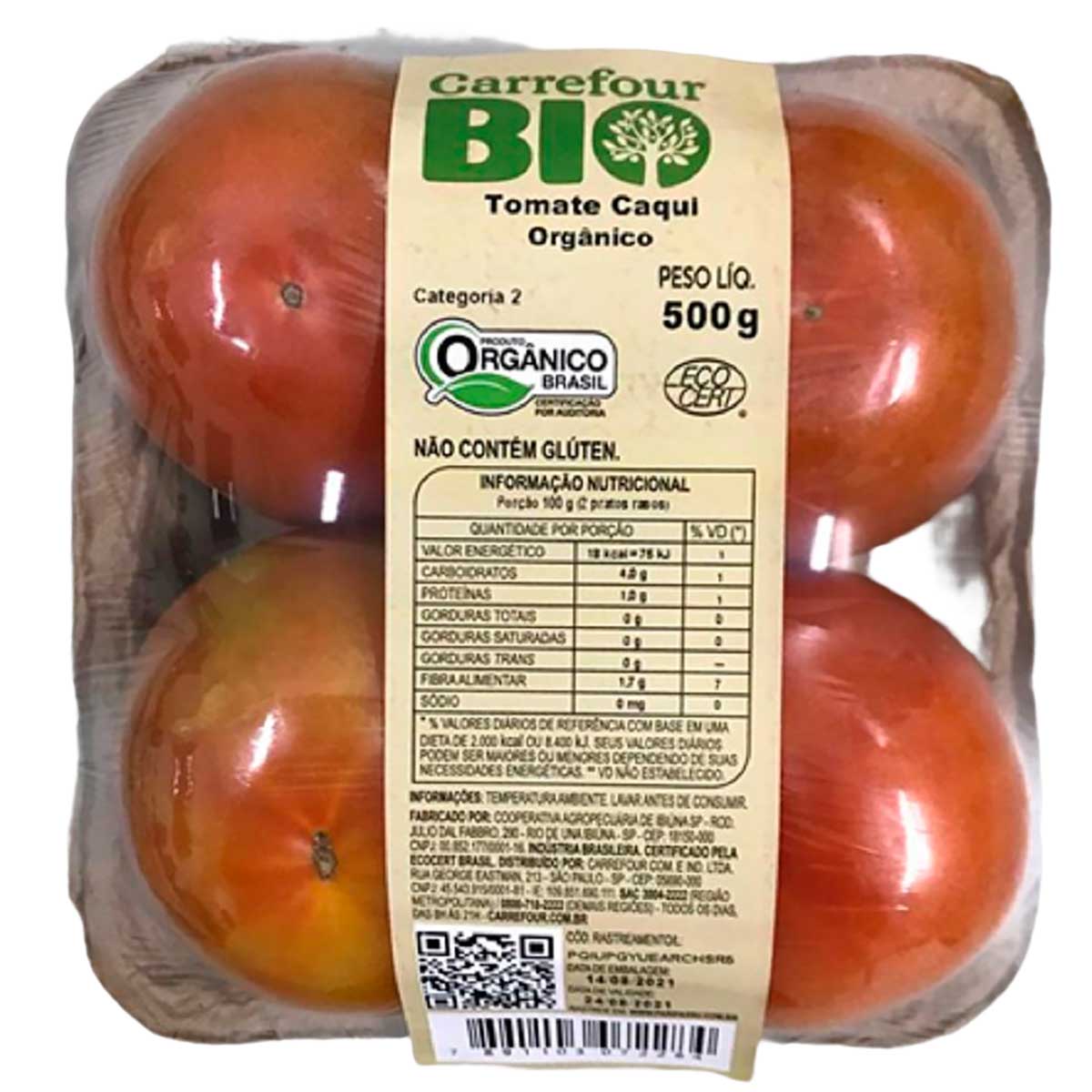 Tomate Caqui Orgânico Carrefour Bio 500G