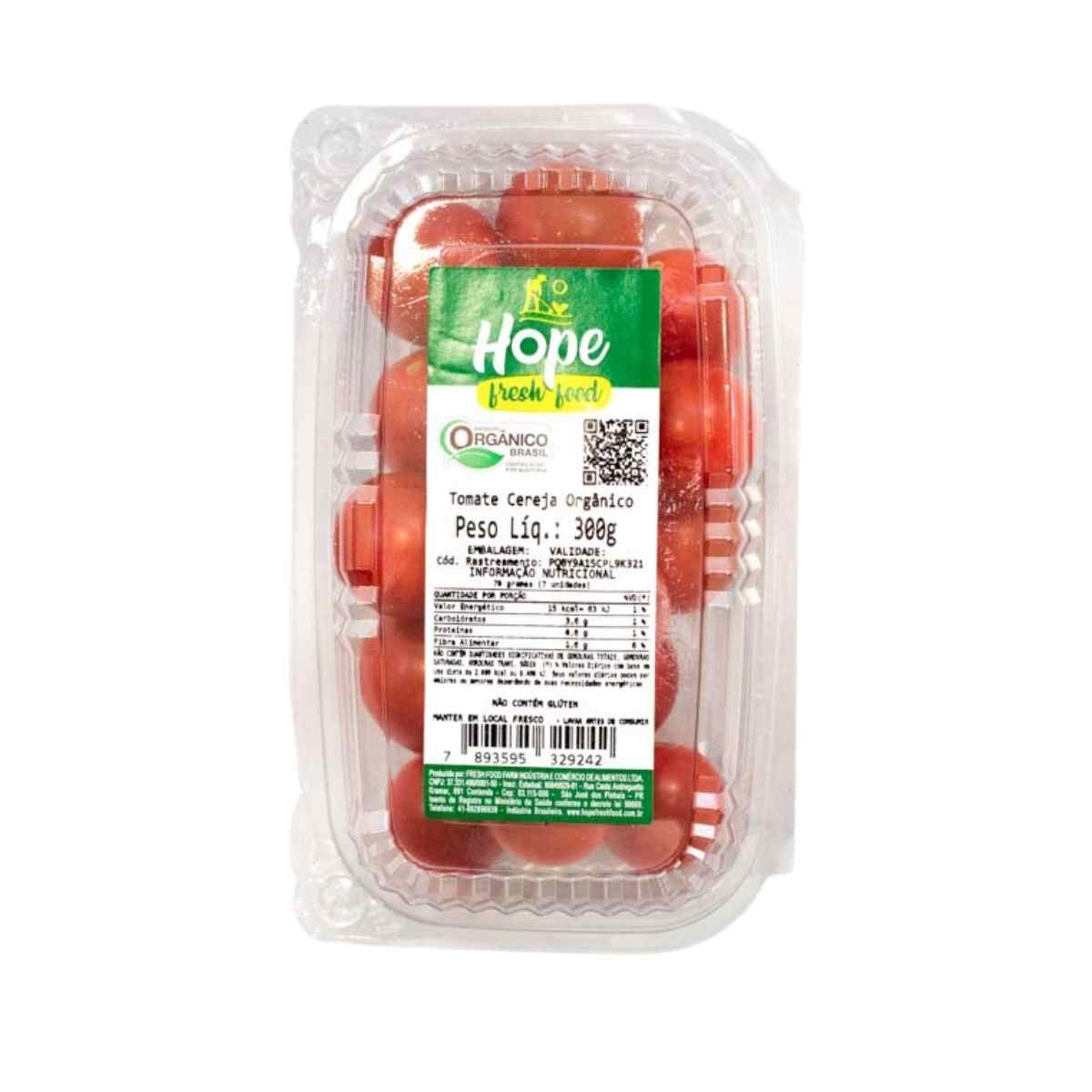 Tomate Cereja Orgânico Hope 300 g