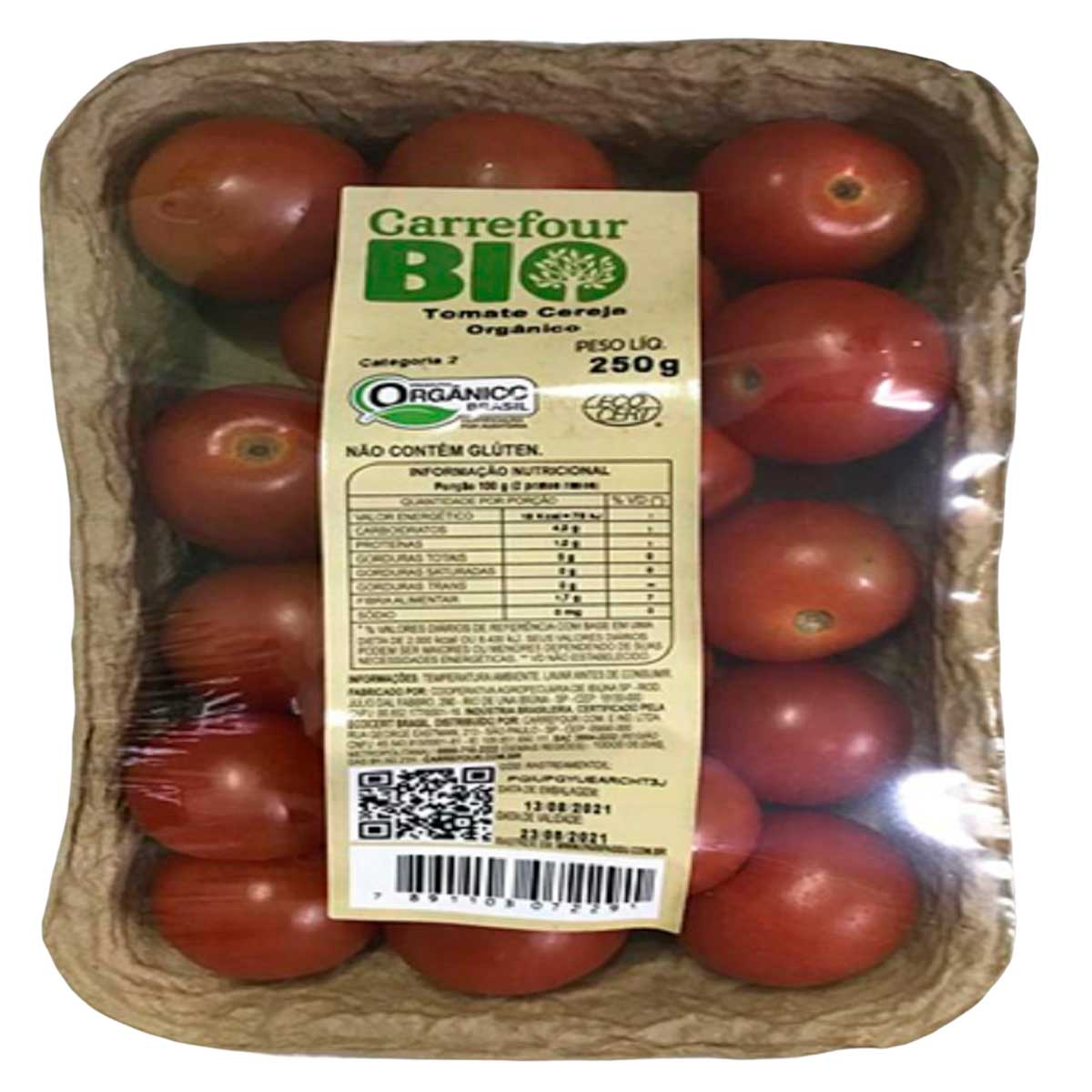 Tomate Cereja Orgânico Carrefour Bio 250G