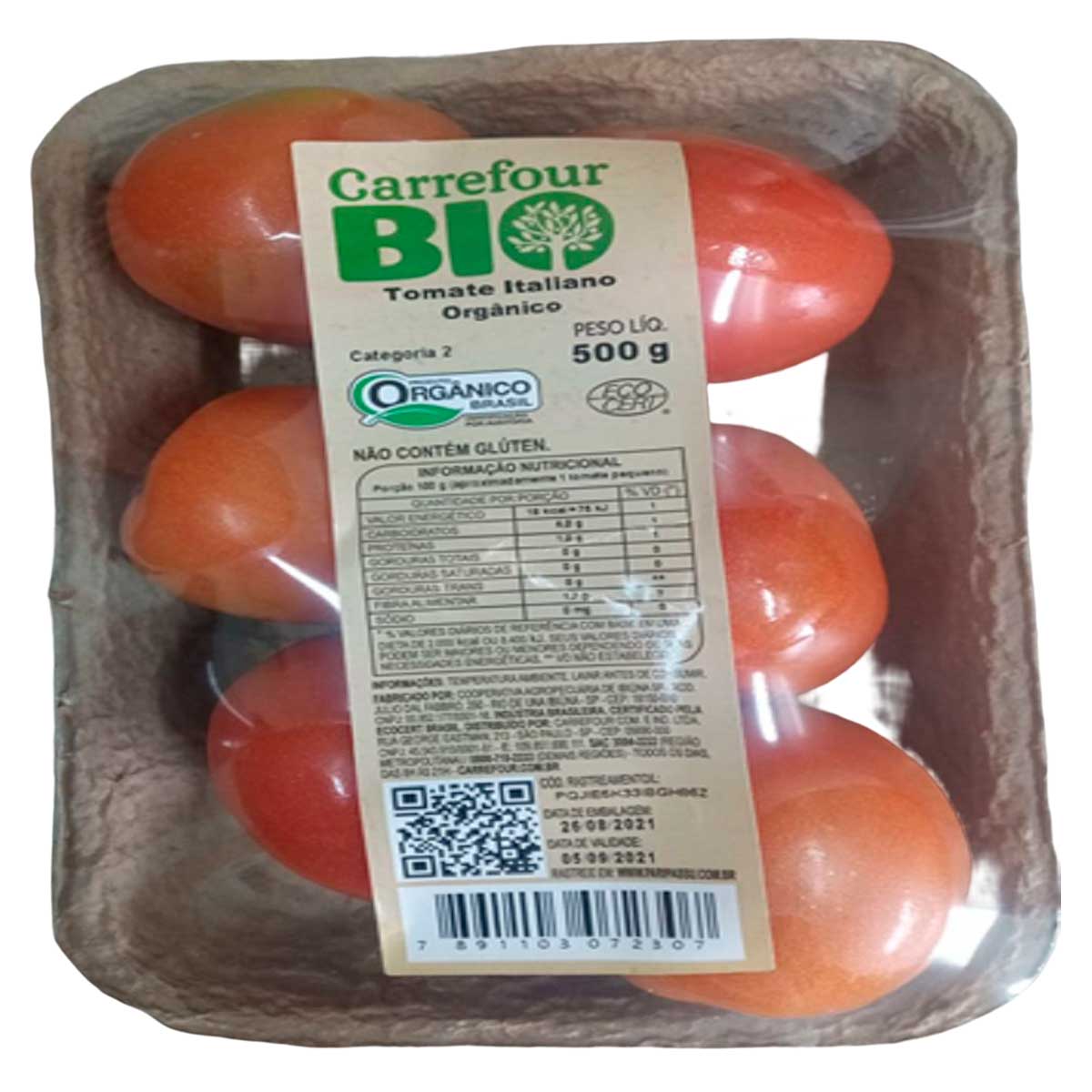 Tomate Italiano Orgânico Carrefour Bio 500G