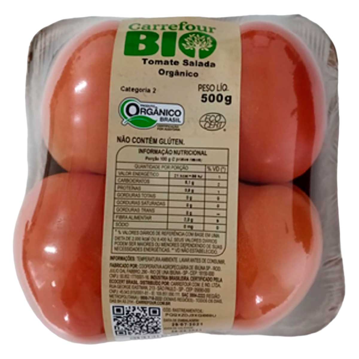 Tomate Salada Orgânico Carrefour Bio 500G