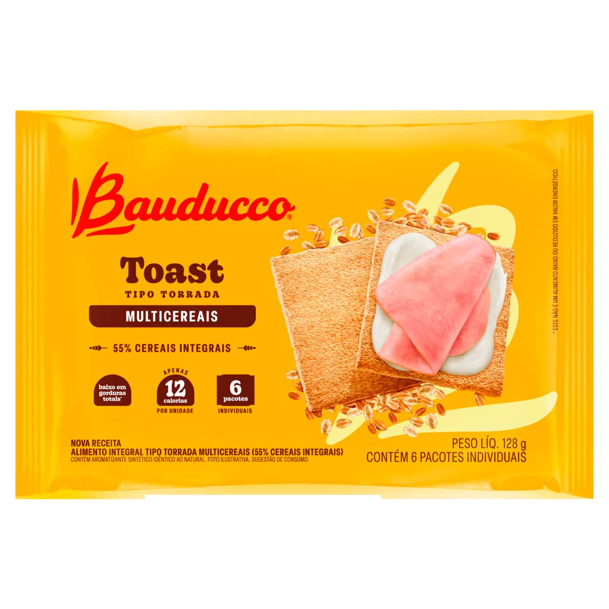 Torrada Bauducco Toast Cereale Multi 128 g