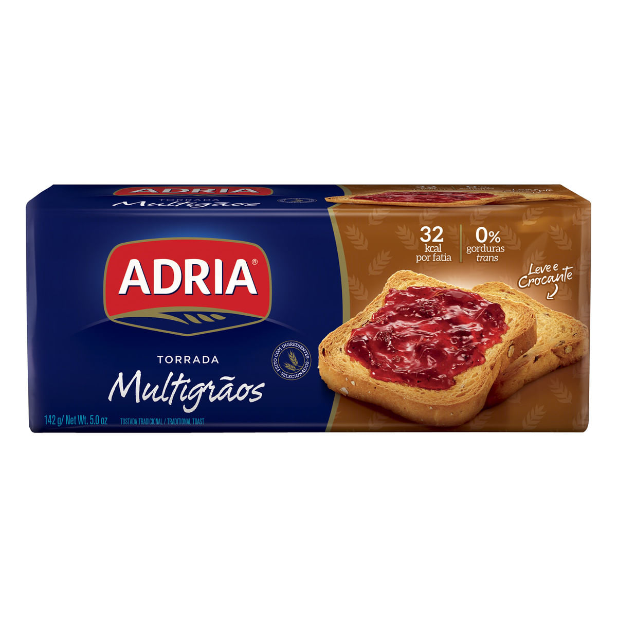 Torrada Multigrãos Adria 142g