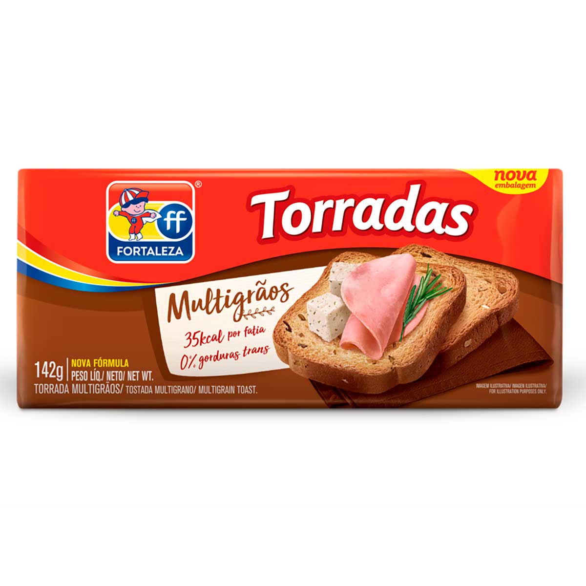 Torrada Multigrãos Fortaleza 142g