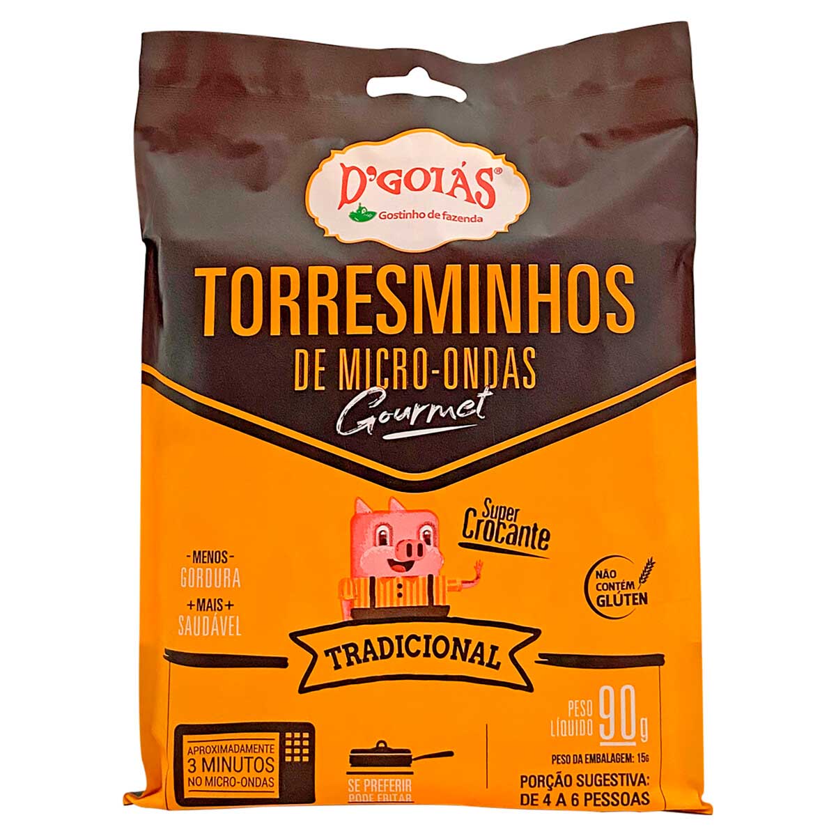 Torresminho para Micro-Ondas D&apos;Goiás Gourmet 90g