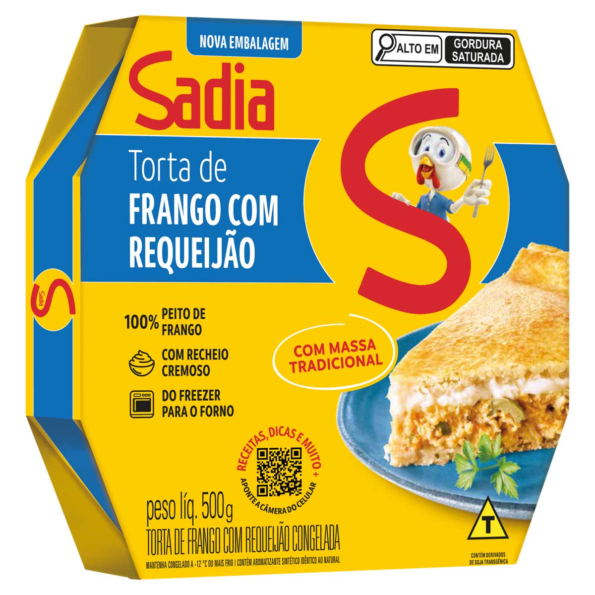 Torta Sadia de Frango com Requeijão 500g