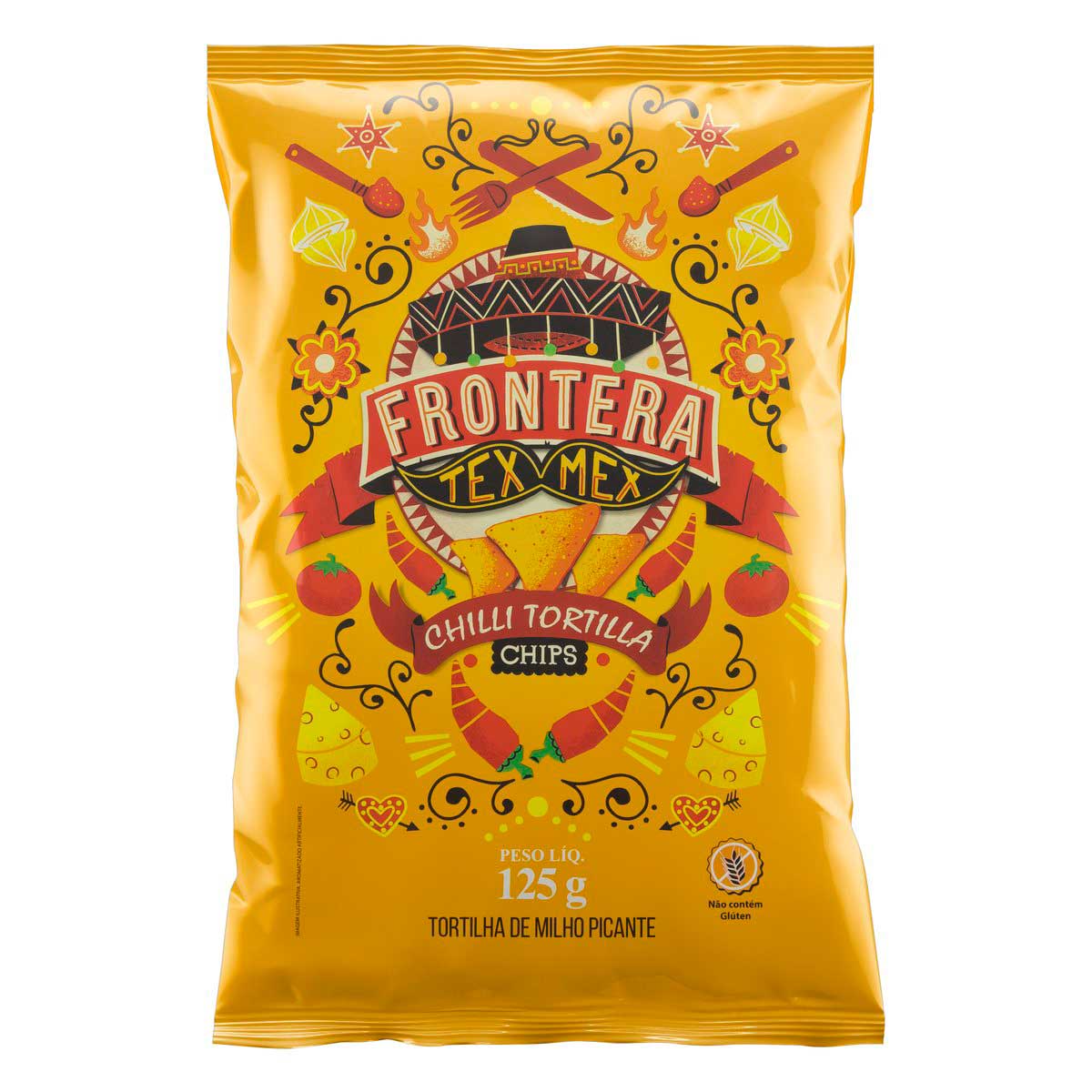 Tortilha Chips de Milho Picante Frontera Tex Mex 125g