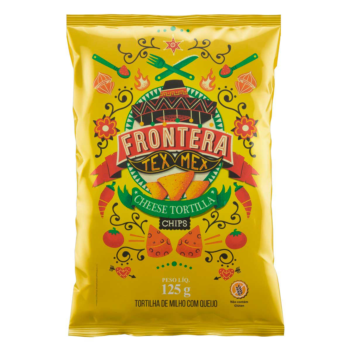 Tortilha Chips de Milho Queijo Frontera Tex Mex 125g