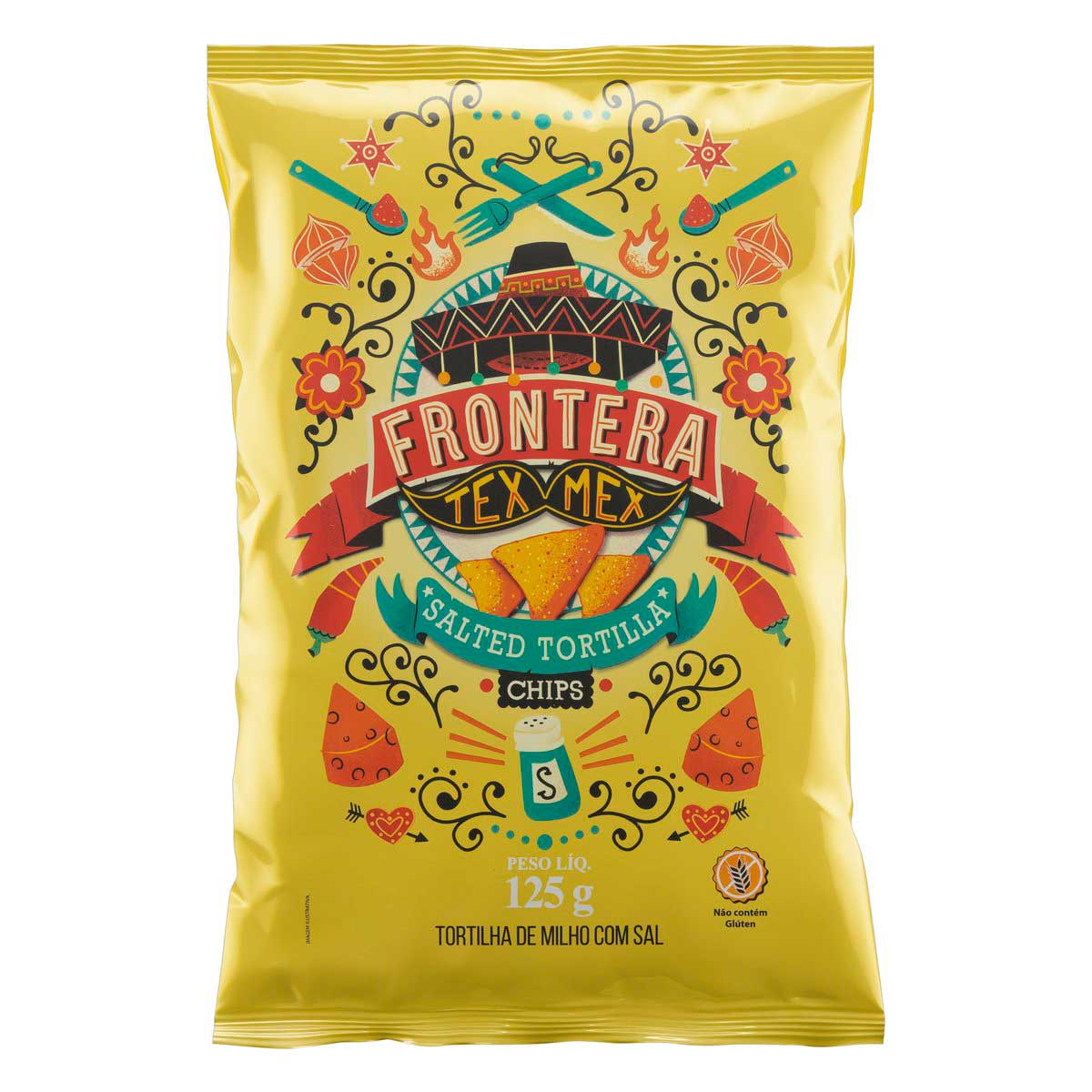 Tortilha Chips de Milho com Sal Frontera Tex Mex 125g