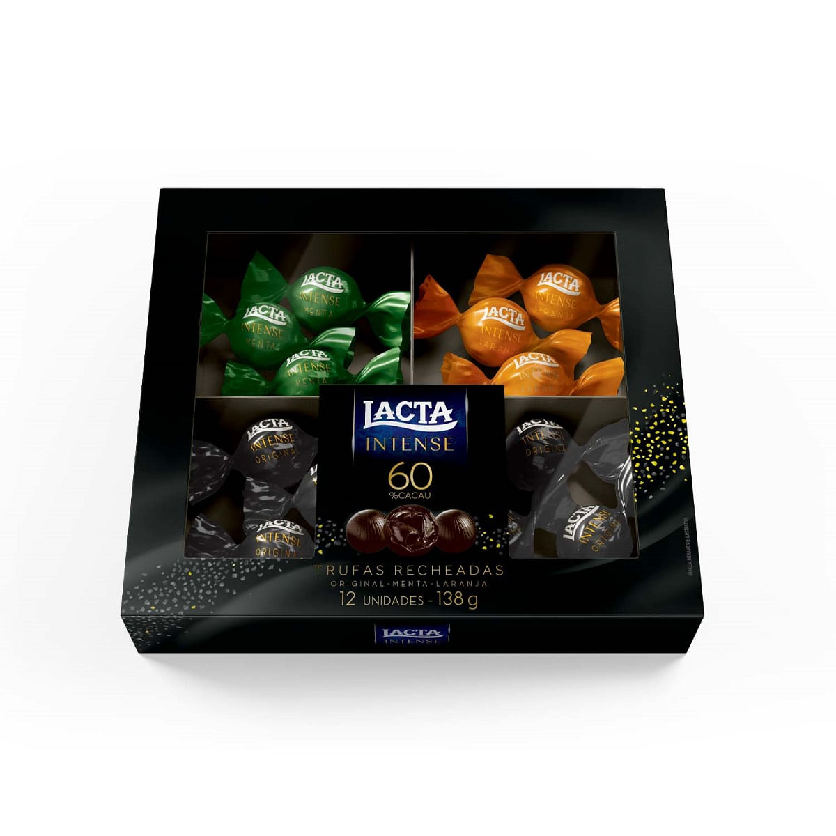 Trufas de chocolate Lacta Intense 60% cacau 138g