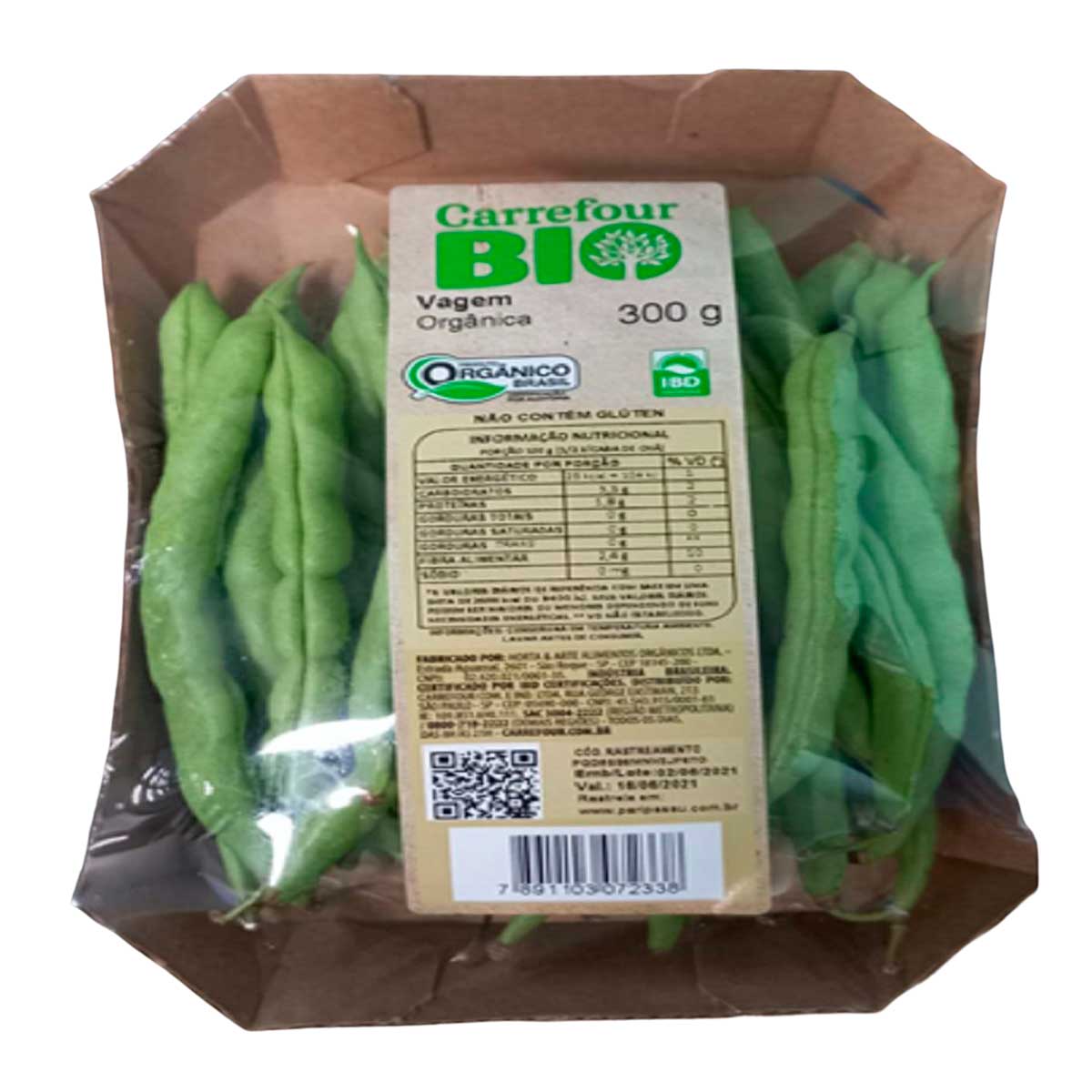 Vagem Orgânico Carrefour Bio 300G