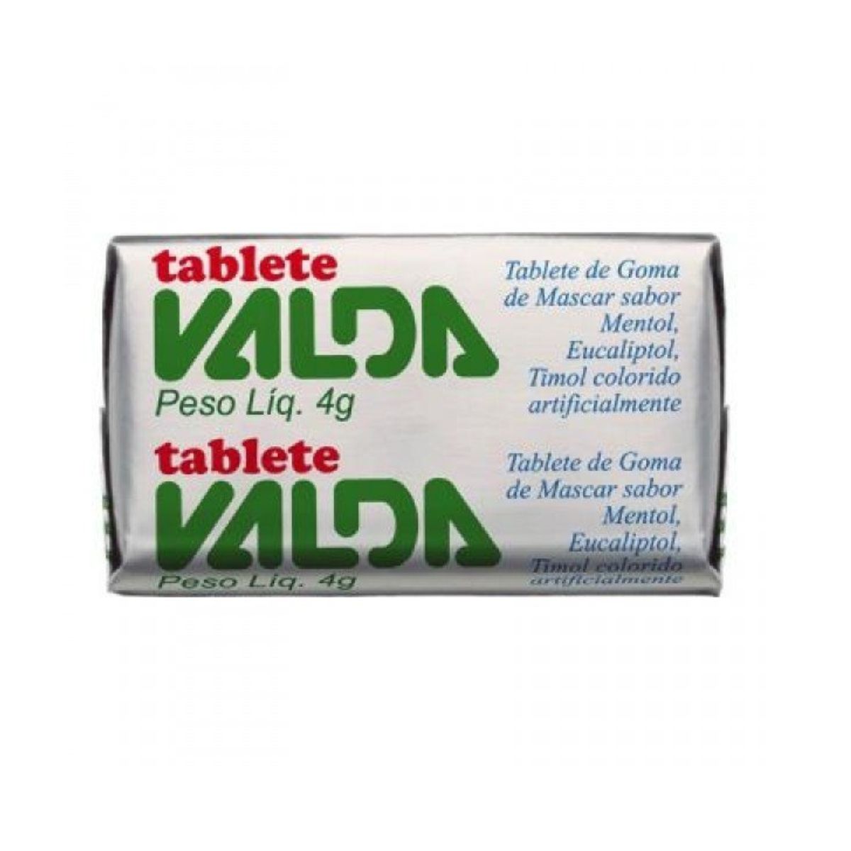 Goma De Mascar Valda Sabor Mentol com 1 Unidade