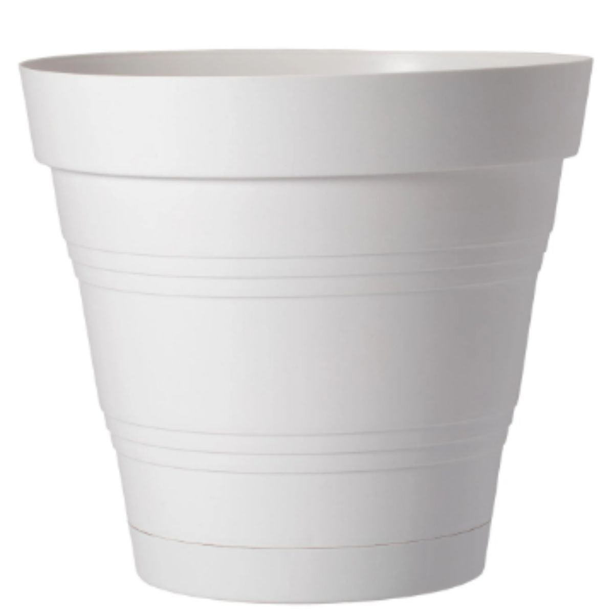 Vaso Acoplado em Plástico 30x27cm West Garden Branco