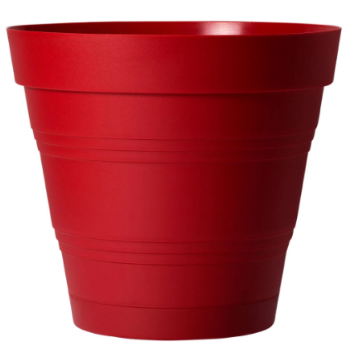 Vaso Acoplado em Plástico 30x27cm West Garden Vermelho