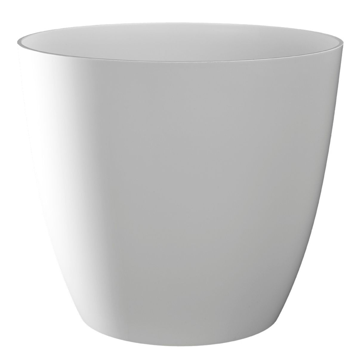 Vaso de Plástico Decorativo 15cm Carrefour Branco GD84911