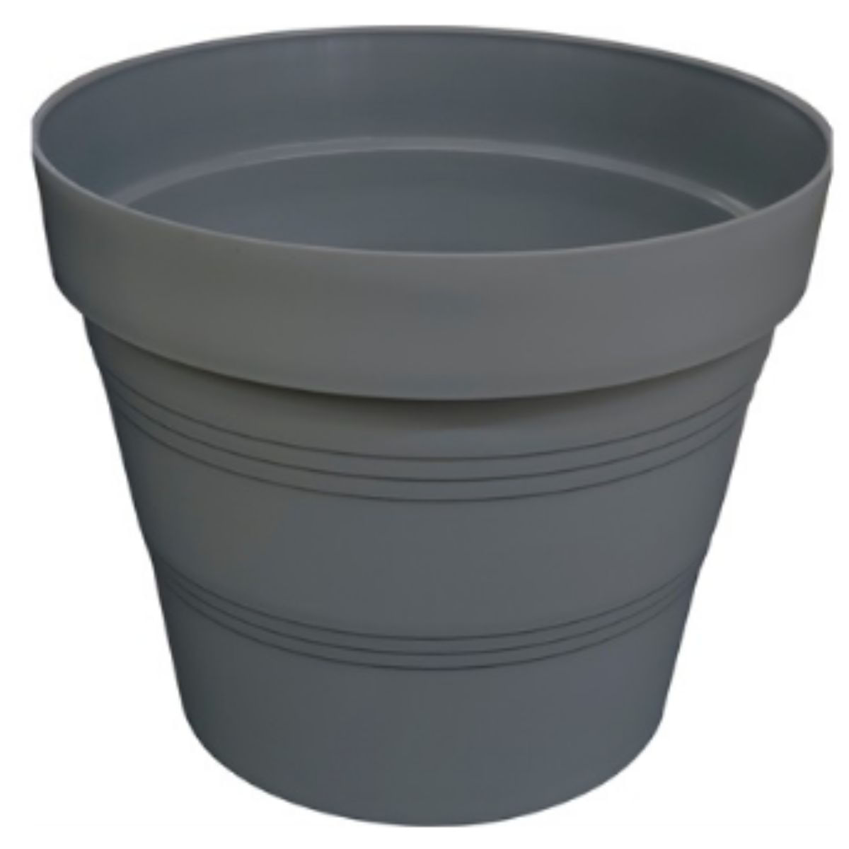 Vaso em Plástico 30x24cm West Garden Cinza