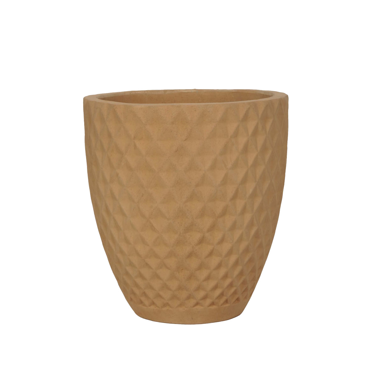 Vaso para Jardim 35 x 35 x 29 cm Carrefour Bege