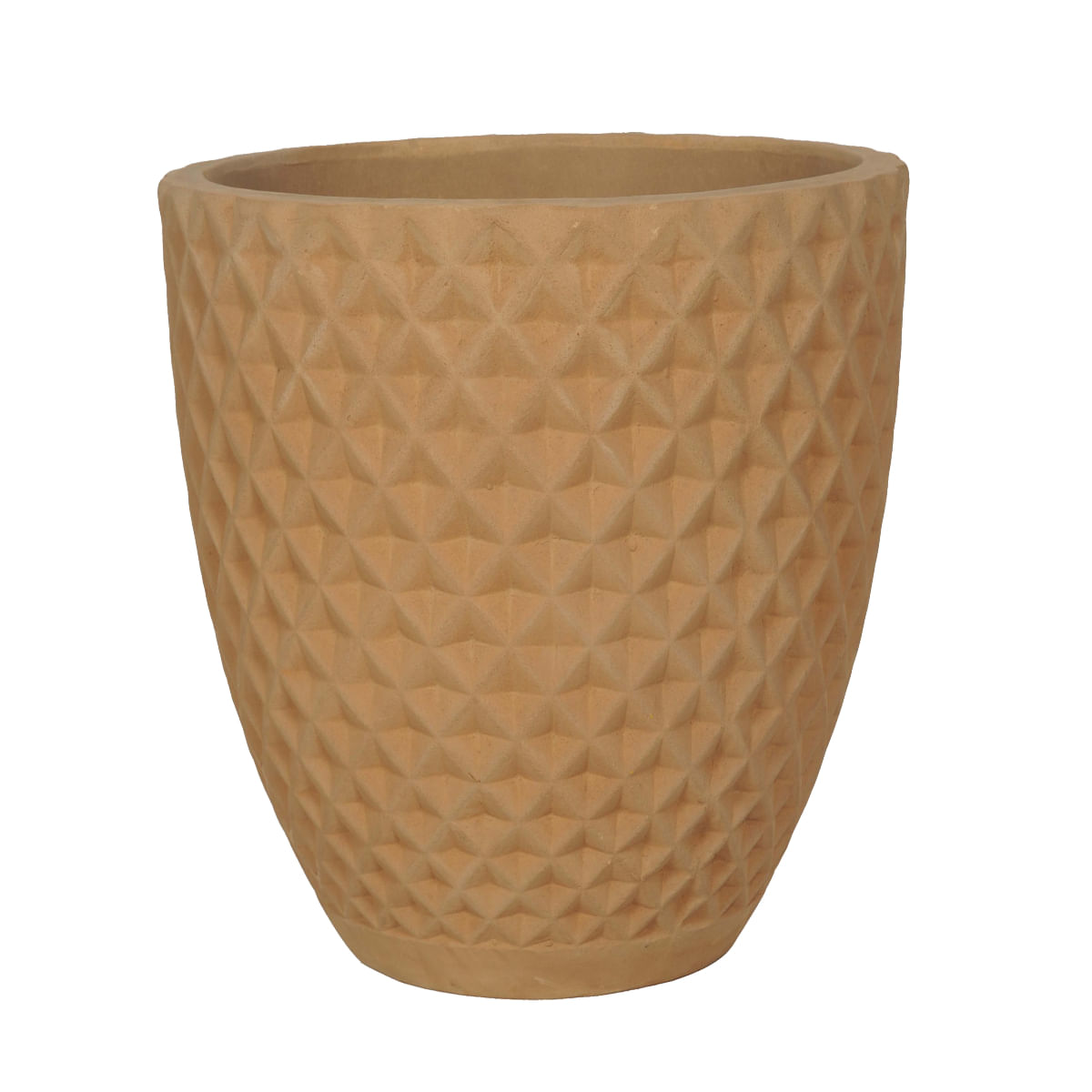 Vaso para Jardim 45 x 45 x 38 cm Carrefour Beje