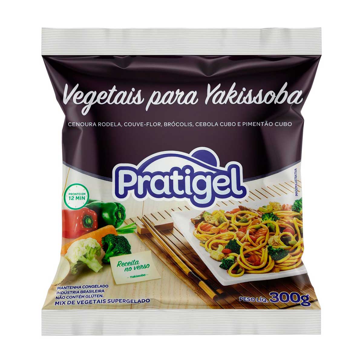 Vegetais para Yakissoba Pratigel 300 g